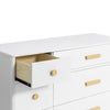 M9016WN,Babyletto,Lolly 6-Drawer Double Dresser  Assembled in White/Natural