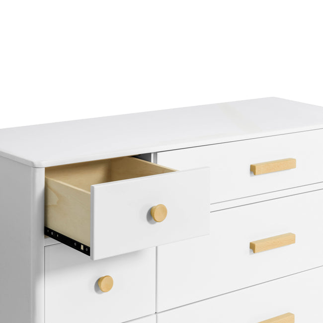 M9016WN,Babyletto,Lolly 6-Drawer Double Dresser  Assembled in White/Natural