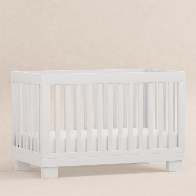 M6701W,Babyletto,Modo 3-in-1 Convertible Crib w/Toddler Bed Conversion Kit in White Finish