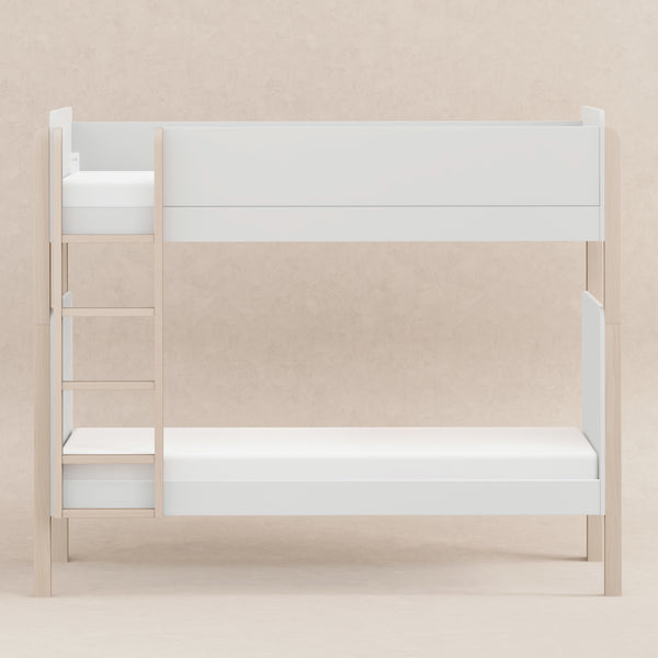 M18494WNX,Babyletto,TipToe Bunk Bed in White and Washed Natural