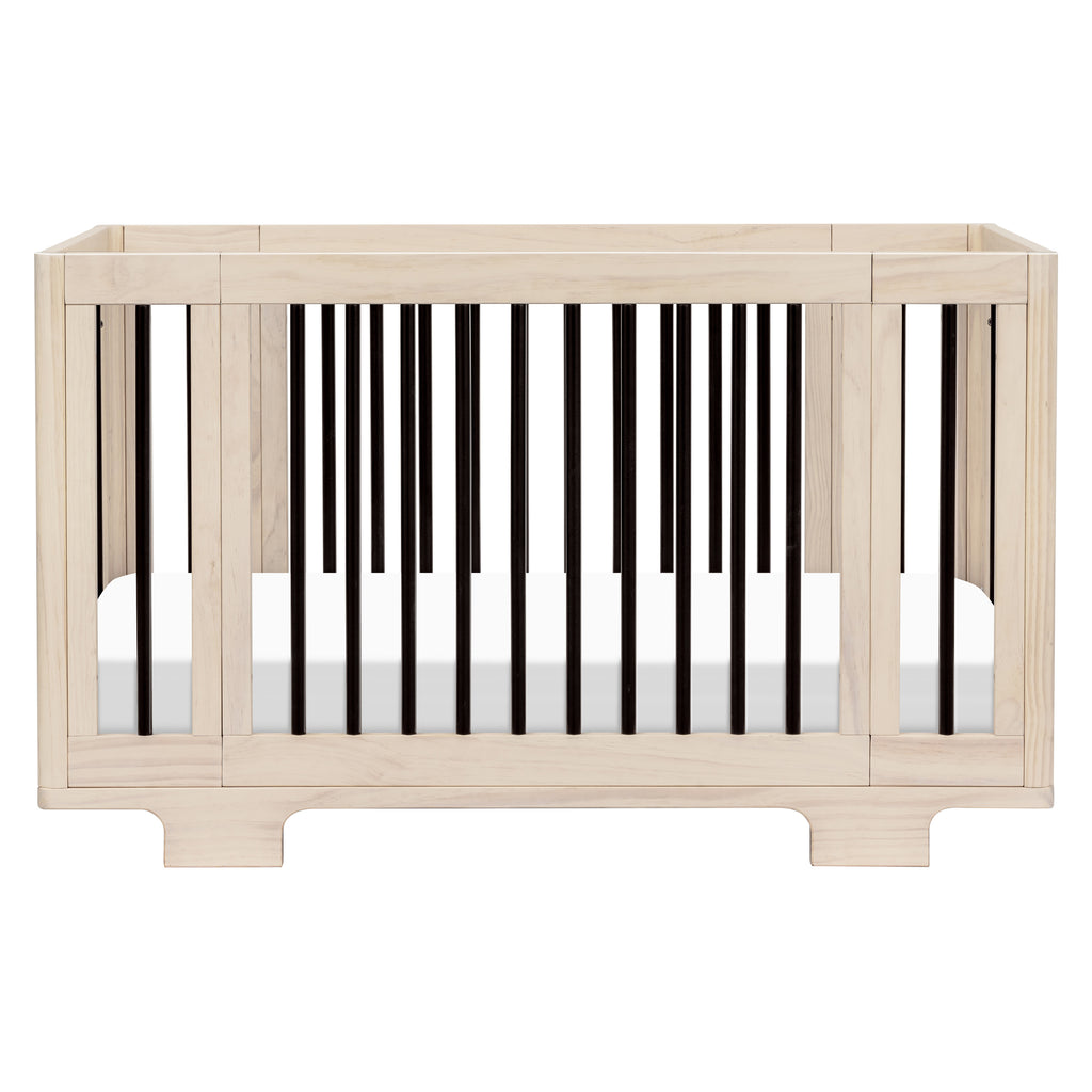M23401NXB,Yuzu 8-in-1 Convertible Crib w/All-Stages Conversion in Washed Natural/Black