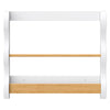 M31130WHY,Babyletto Kids,Lido Wave Book Rack in White and Honey