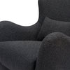 M24187BKBBB,Nursery Works,Solstice Swivel Glider in Black Boucle w/Black Wood Base