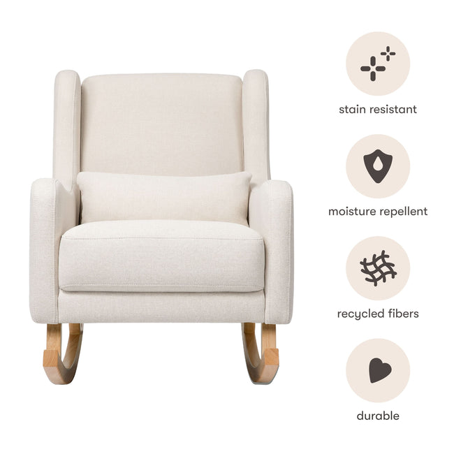 M20687PNETL,Babyletto,Kai Rocker in Performance Natural Eco-Twill w/Light Legs