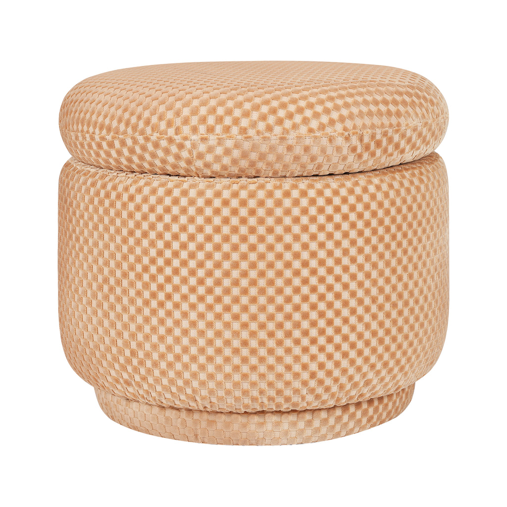 M22985CVC,Babyletto,Enoki Storage Ottoman in Canyon Velvet Checker