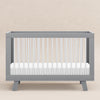 M4201GW,Babyletto,Hudson 3-in-1 Convertible Crib w/Toddler Bed Conversion Kit in Grey/White