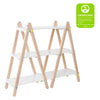 M10511WNX,Babyletto Kids,Dottie Bookcase in White and Washed Natural Finish