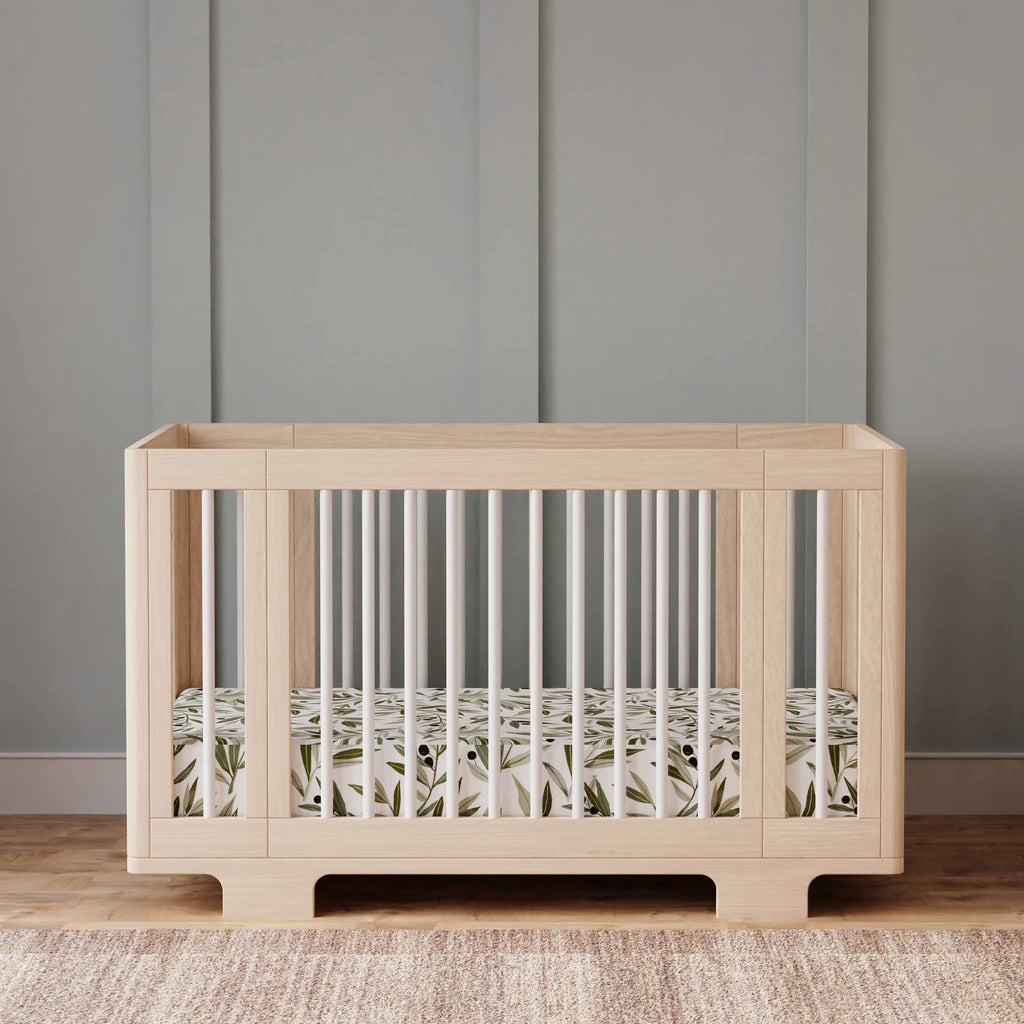 M23401NXW,Babyletto,Yuzu 8-in-1 Convertible Crib w/All-Stages Conversion in Washed Natural/White