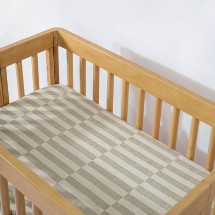 All-Stages Bassinet Sheet in GOTS Certified Organic Muslin Cotton
