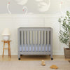 M6698G,Babyletto,Origami Mini Crib in Grey Finish