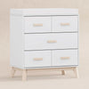 M5823WNX,Babyletto,Scoot 3-Drawer Changer Dresser in White/Washed Natural Finish