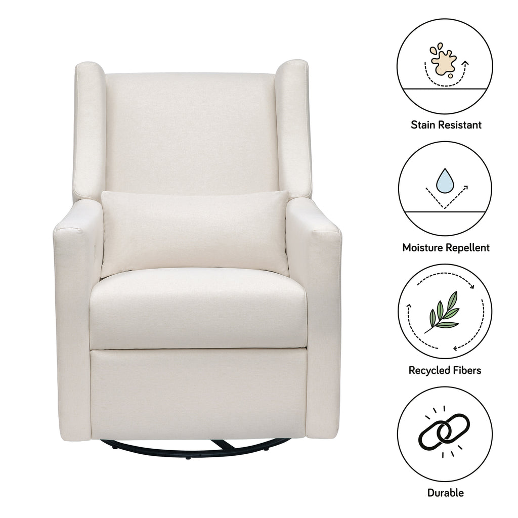 M11288PCMEW,Babyletto,Kiwi Glider Recliner w/ Electronic Control and USB in Performance Cream Eco-Weave