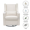 M11288PCMEW,Babyletto,Kiwi Glider Recliner w/ Electronic Control and USB in Performance Cream Eco-Weave