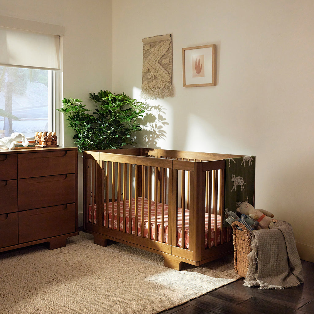 M23401NL,Babyletto,Yuzu 8-in-1 Convertible Crib w/All-Stages Conversion Kits in Natural Walnut