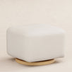M26385PCMEWLB,Babyletto,Kiwi Gliding Ottoman in Performance Cream Eco-Weave w/ Light Wood Base