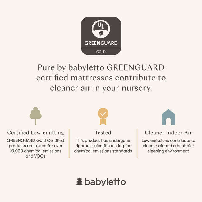 M5321C,Babyletto,Pure Core Non-Toxic Crib Mattress with Hybrid Cover