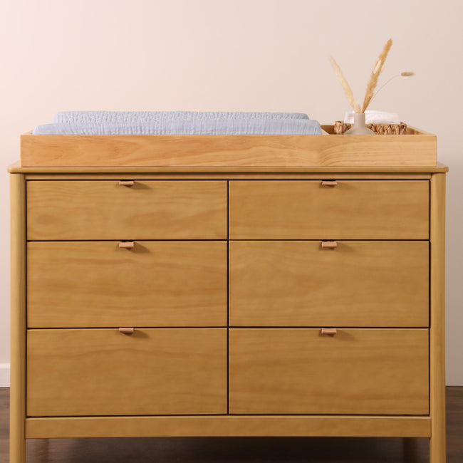 T29637DP,Babyletto,Dewdrop Quilted Muslin Changing Pad Cover in GOTS Certified Organic Cotton