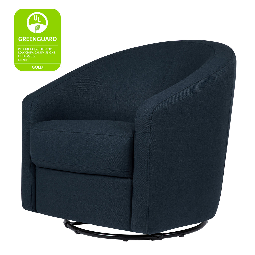 M5887PVET,Babyletto,Madison Swivel Glider in Performance Navy Eco-Twill