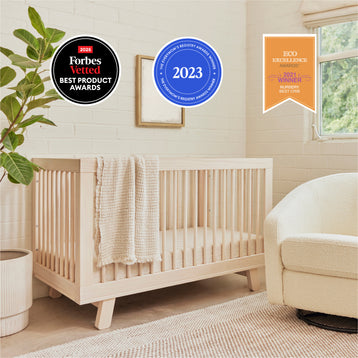 M4201NX,Babyletto,Hudson 3-in-1 Convertible Crib w/Toddler Bed Conversion Kit in Washed Natural