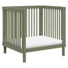 M29880OL,Babyletto,Pogo 8-in-1 Convertible Crib w/All-Stages Conversion Kits in Olive
