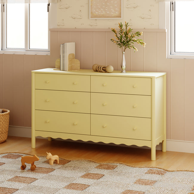 M27916PY,Babyletto,Swell 6-Drawer Assembled Dresser in Pale Yellow
