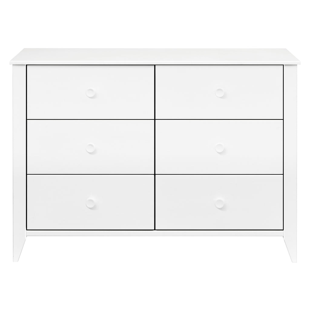 M10326W,Sprout 6-Drawer Double Dresser in White