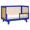 M4201CBTHY,Babyletto,Hudson 3-in-1 Convertible Crib w/Toddler Bed Conversion Kit in Cobalt/Honey