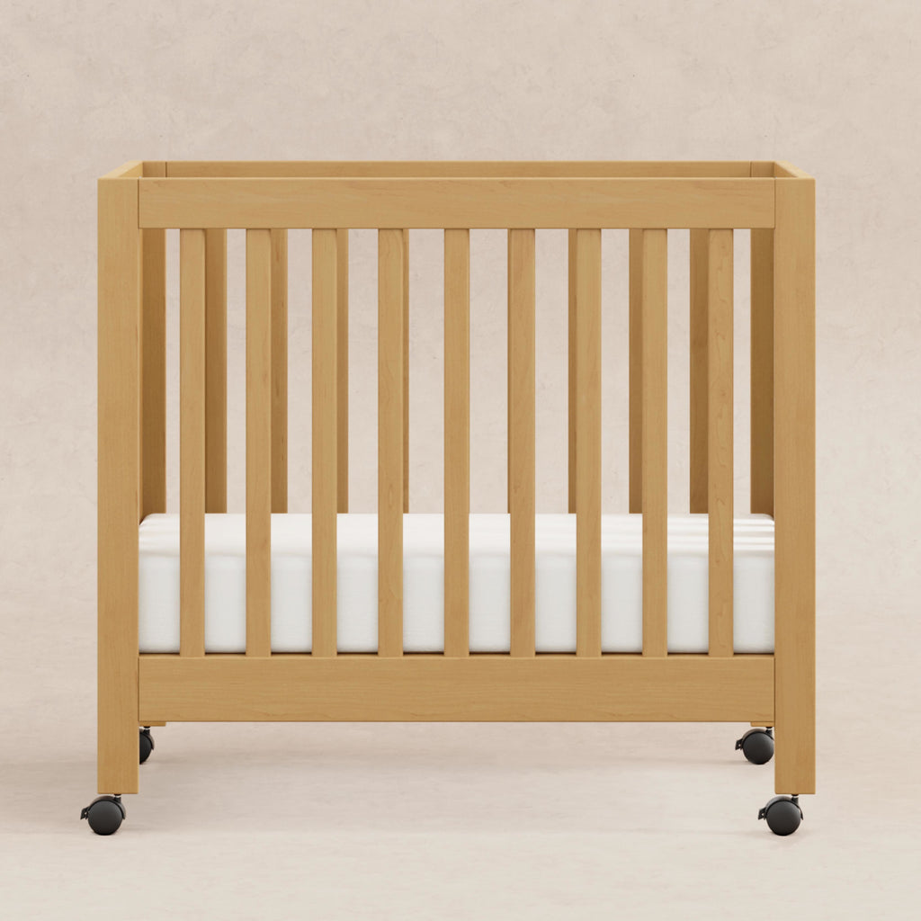 M6698HY,Babyletto,Origami Mini Crib in Honey