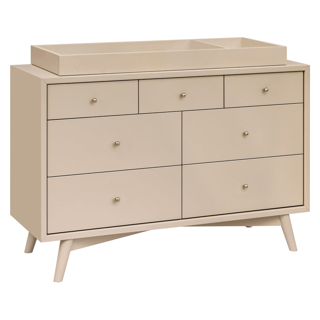 M15916TPE,Babyletto,Palma 7-Drawer Double Dresser  Assembled in Taupe