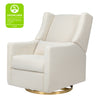 M11288WBG,Babyletto,Kiwi Glider Recliner w/ Electronic Control and USB in Ivory Boucle w/Gold Base