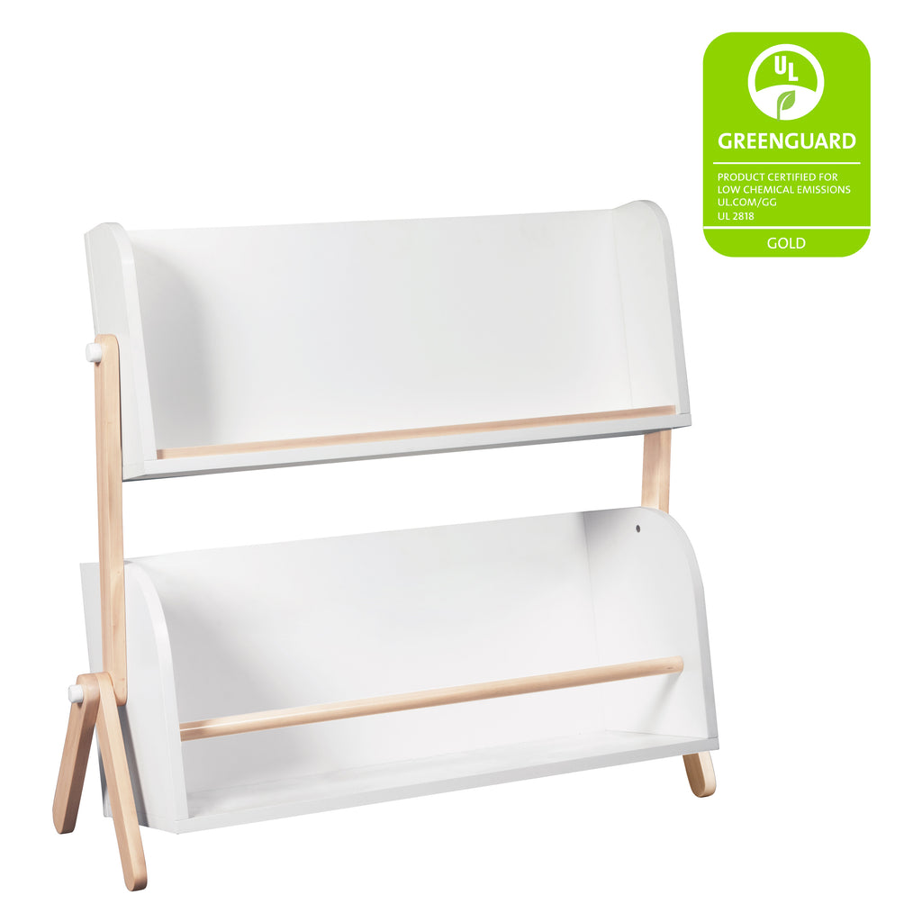 M10611WNX,Babyletto,Tally Storage and Bookshelf in White and Washed Natural Finish