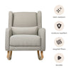 M20687PGETL,Babyletto,Kai Rocker in Performance Grey Eco-Twill w/Light Legs