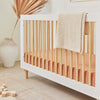 M9001WN,Babyletto,Lolly 3-in-1 Convertible Crib w/Toddler Bed Conversion Kit in White/Natural