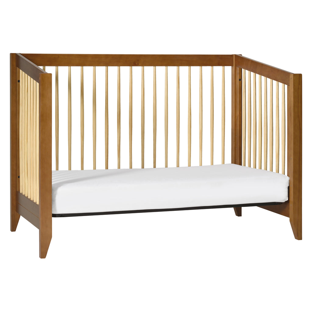 M10301CTN,Babyletto,Sprout 4-in-1 Convertible Crib w/Toddler Bed Conversion Kit in Chestnut&Natural