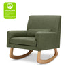 1085OBL,Nursery Works,Sleepytime Rocker in Olive Boucle w/Light Legs