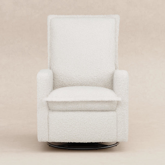 M20977CMSG,Babyletto,Cali Flange Gliding Swivel Recliner in Cream Shearling