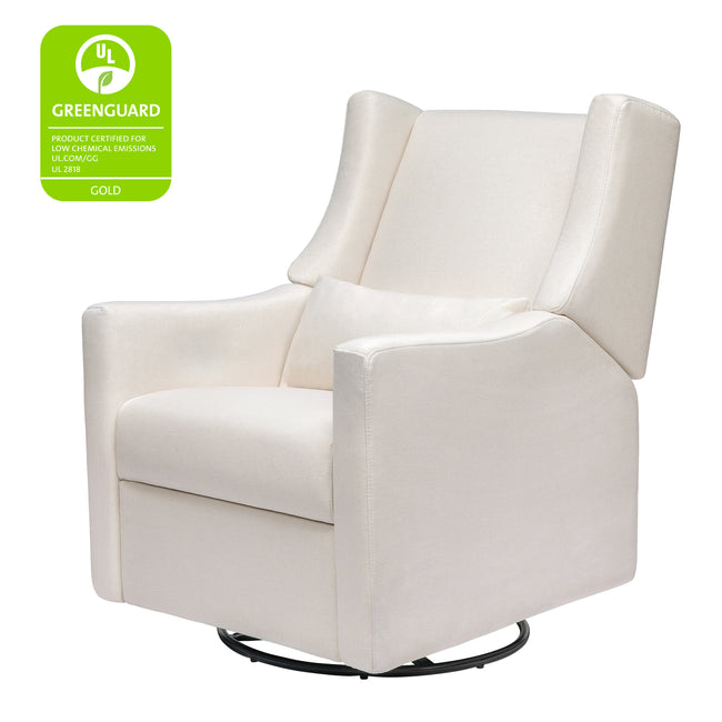 M11277PCMEW,Babyletto,Kiwi Recliner and Swivel Glider in Performance Cream Eco-Weave