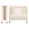 M6698NX,Babyletto,Origami Mini Crib in Washed Natural
