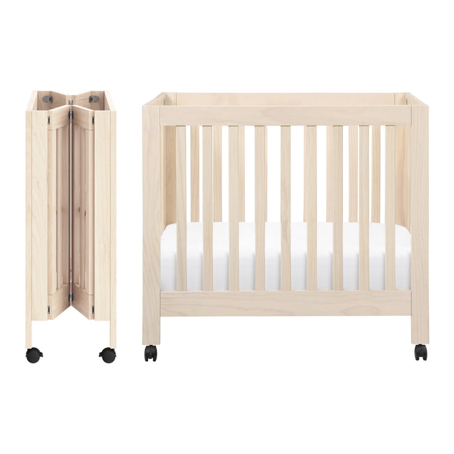 M6698NX,Babyletto,Origami Mini Crib in Washed Natural