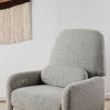 M23688BWB,Ubabub,Arc Glider Recliner w/ Electronic Control and USB in Black White Boucle w/ Light Wood Base