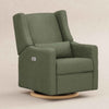 M11288OBLB,Babyletto,Kiwi Glider Recliner w/ Electronic Control and USB in Olive Boucle w/Light Wood Base
