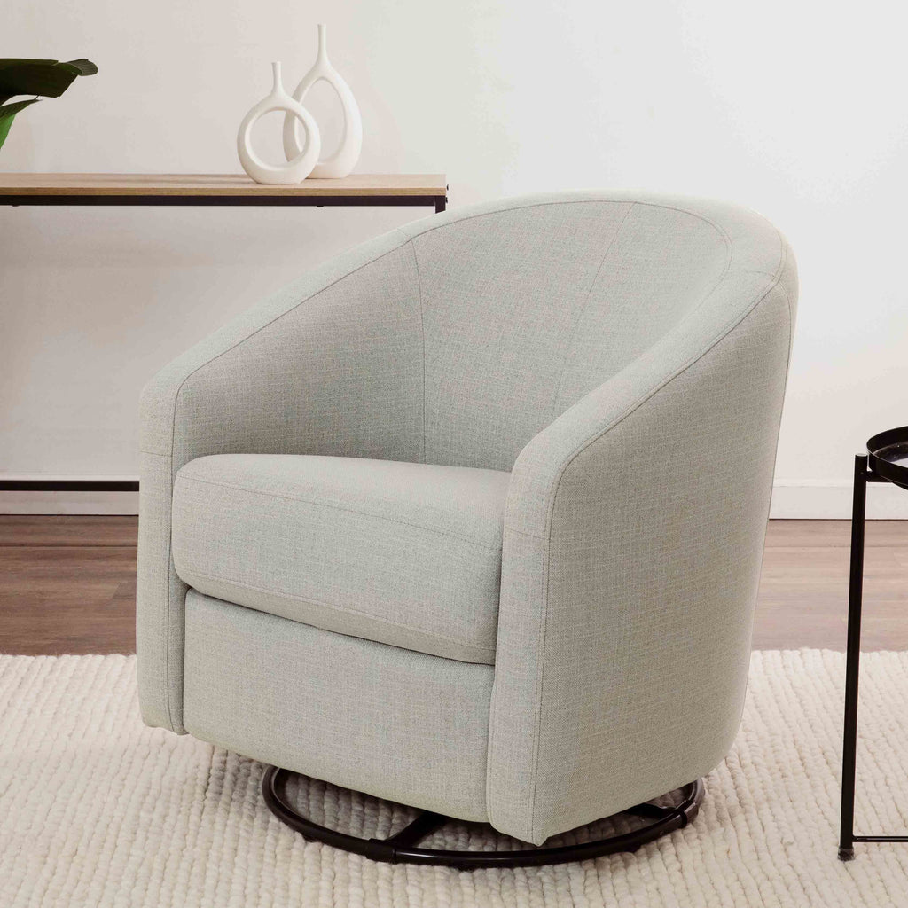 M5887PGET,Babyletto,Madison Swivel Glider in Performance Grey Eco-Twill