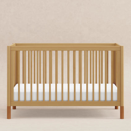 M12901HYVTL,Babyletto,Gelato 4-in-1 Convertible Crib w/Toddler Bed Kit in Honey/Vegan Tan Leather Feet