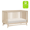 M15401TPE,Babyletto,Peggy Mid-Century 3-in-1 Convertible Crib w/Toddler Bed Conversion Kit in Taupe