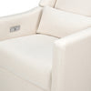 M11288PNETLB,Babyletto,Kiwi Glider Recliner w/ Electronic Control and USB in Performance Natural Eco-Twill w/Light Wood Bas