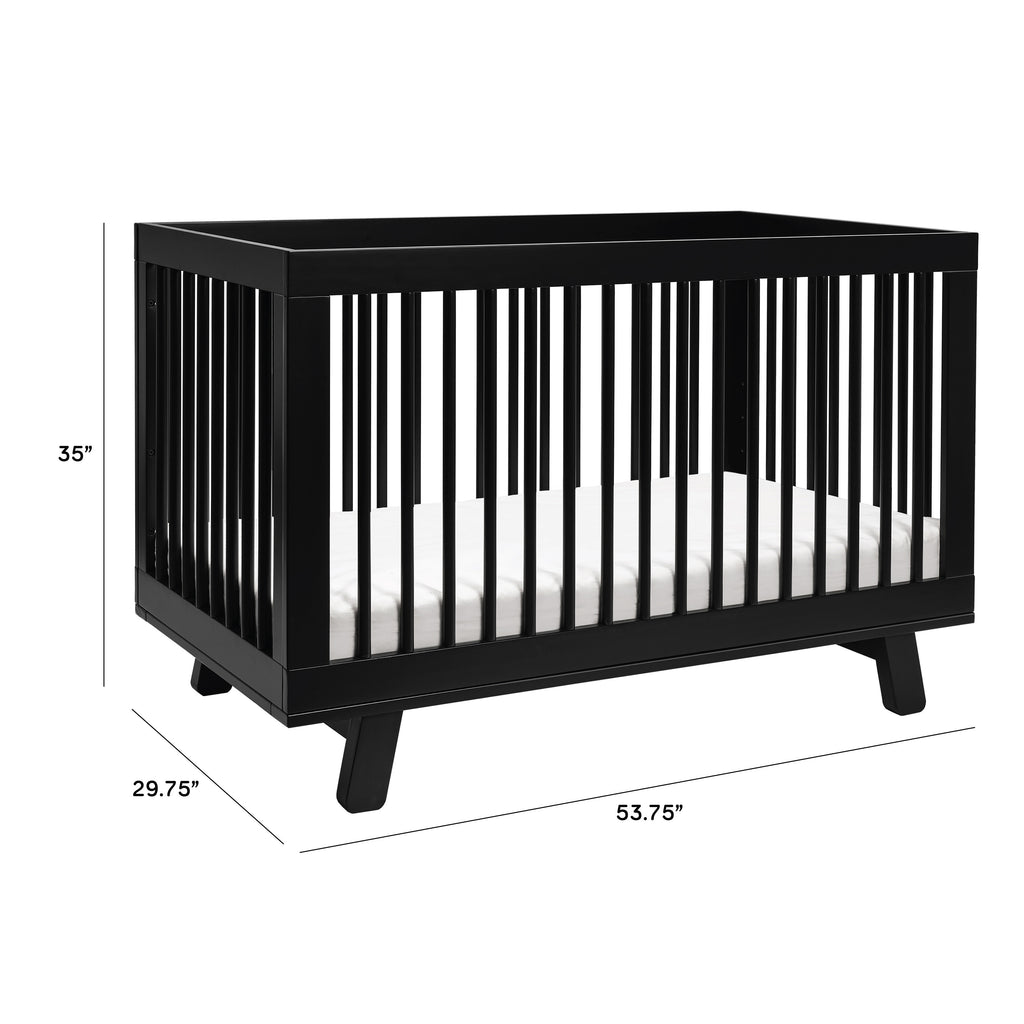 Babyletto Hudson 3 in 1 Convertible Crib with Toddler Bed Conversion Kit