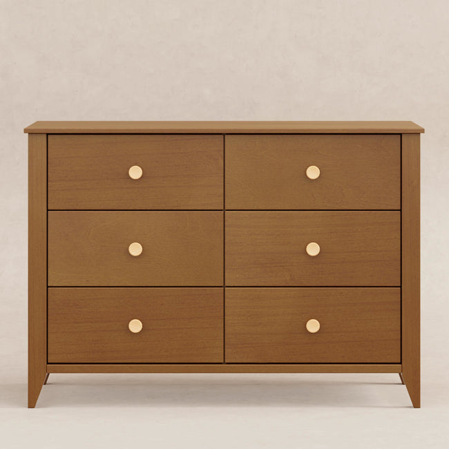 M10326CTN,Babyletto,Sprout 6-Drawer Double Dresser in Chestnut and Natural