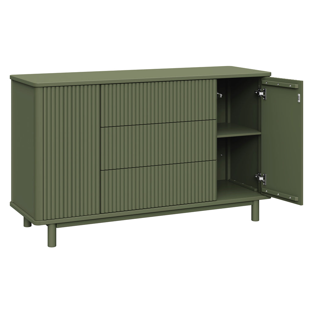 M29816OL,Babyletto,Pogo Tambour Assembled Dresser in Olive