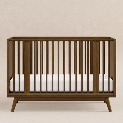 M15980NL,Babyletto,Palma 8-in-1 Convertible All-Stages® Crib w/ Bassinet & Toddler Bed Kits in Natural Walnut