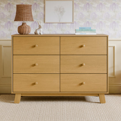 M32526HY,Babyletto,Hudson Modern 6-Drawer Assembled Double Dresser in Honey